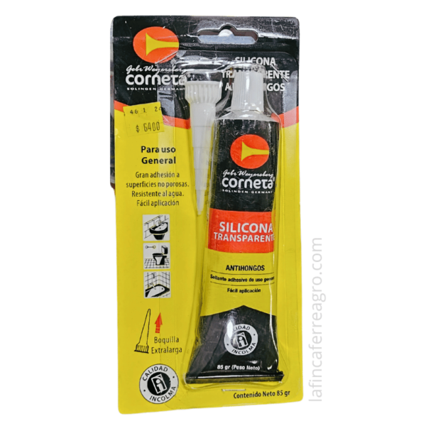 silicona transparente antihongos corneta 85g
